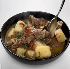 Beef pepper soup and yam 